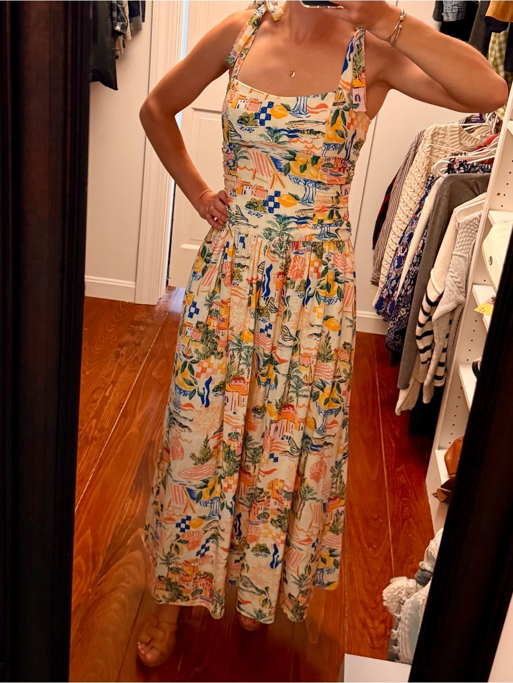 Sage the Label Nostalgic Paradise Midi Dress